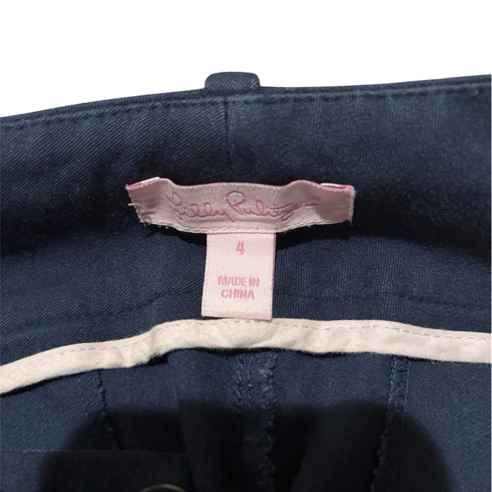Lilly Pulitzer navy capri slacks pants size 4 - Picture 3 of 3